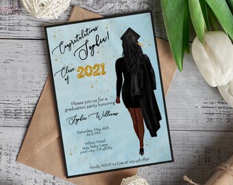 Graduation Invitation She Did It | Etsy