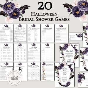 Halloween-Brautparty-Spiele, Brautparty-Spiele Bundle, bis der Tod uns trennt Duschspiele, printable, Brautparty-Spiele bh02
