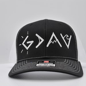 God is greater than the highs and lows. Embroidered hat