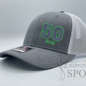 Players and Team Number Hat | Personalize Trucker Caps | Custom Embroidered Hat | Richardson 112 | Design your own hat
