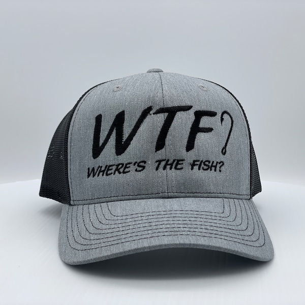 WTF? Where's The Fish Embroidered Hat