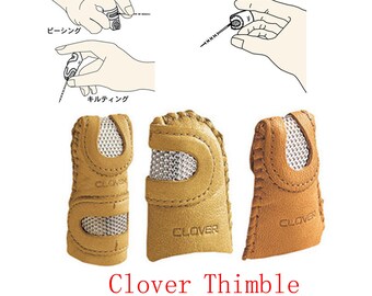 Clover Thimble. Hochwertiges dickes Leder- Thimble. Fingerabdeckung DIY Haus nähen thimble. Stickwerkzeuge. Metall-Dünn