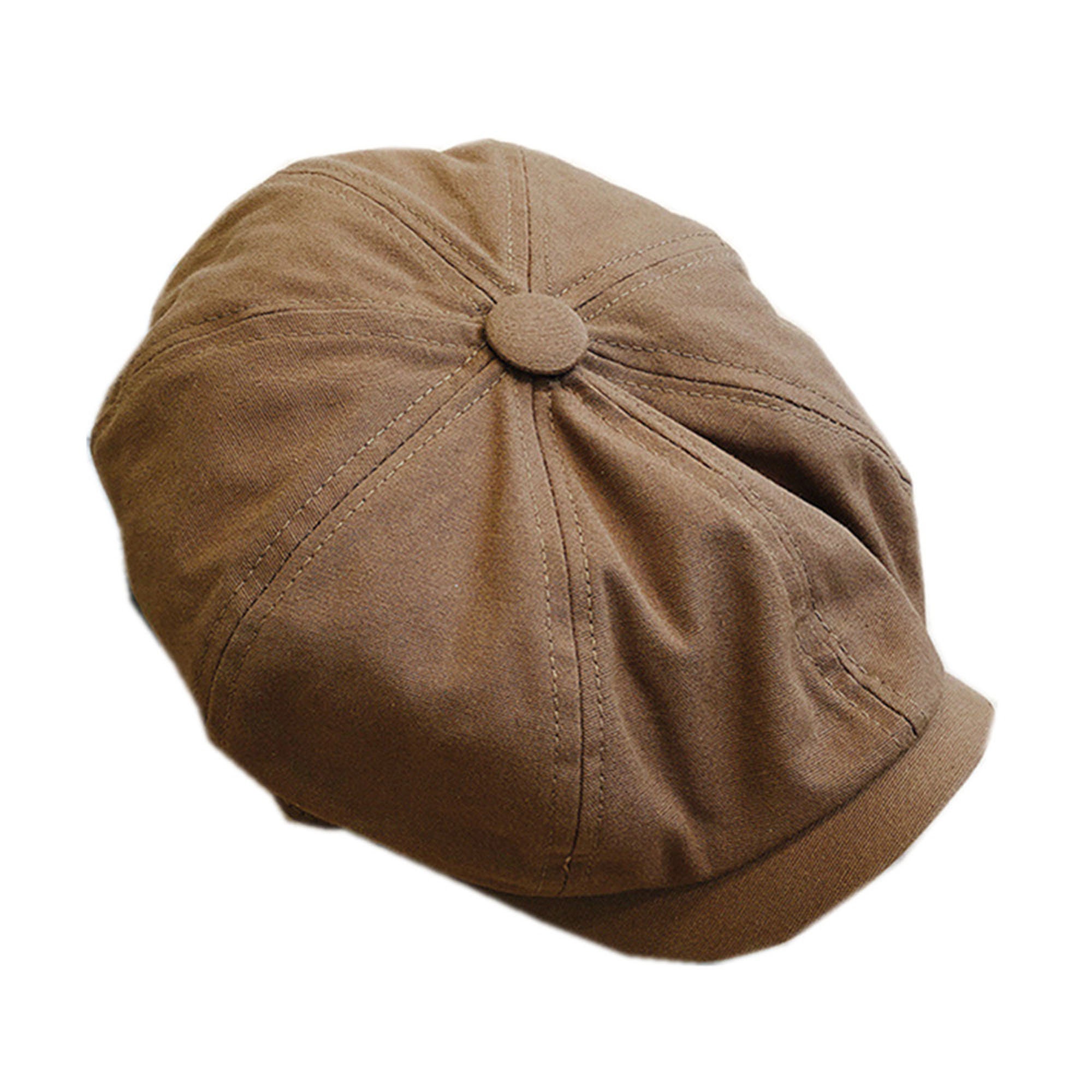 thumbnail image 2 of British Style Newsboy Hat For Men - Cotton Vintage Octagonal Flat Cap Ivy Driver Beret 2 of 13