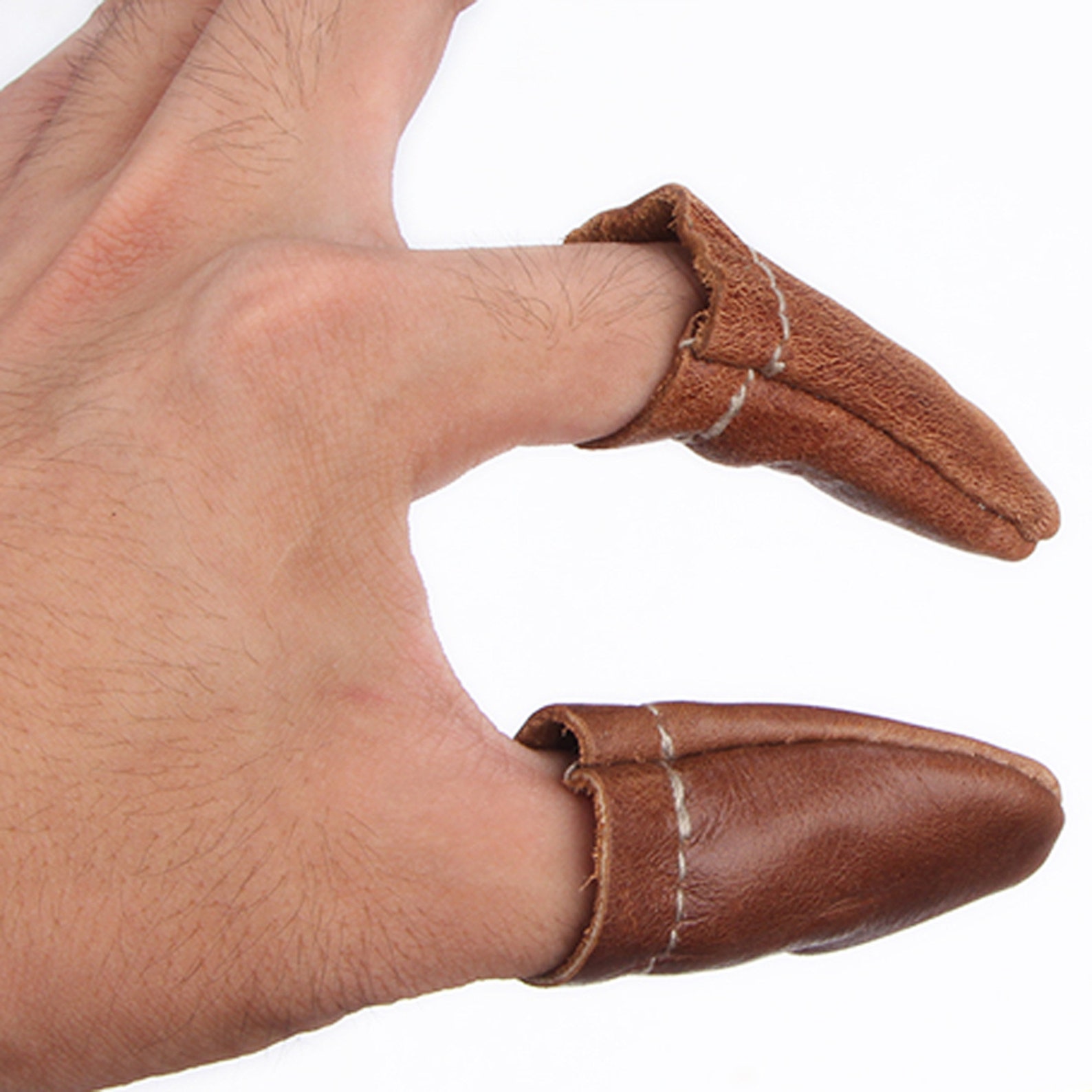 DIY hand sewing finger cover thimble leather finger cover. Etsy