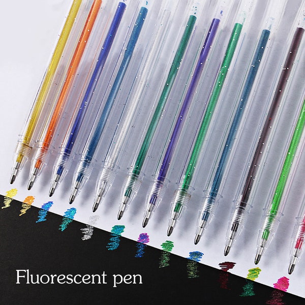 18 color gel pen. Pearl neutral pen. Hand account luminous quicksand pen. Metal multi-color dream rainbow pen. Special color change pen