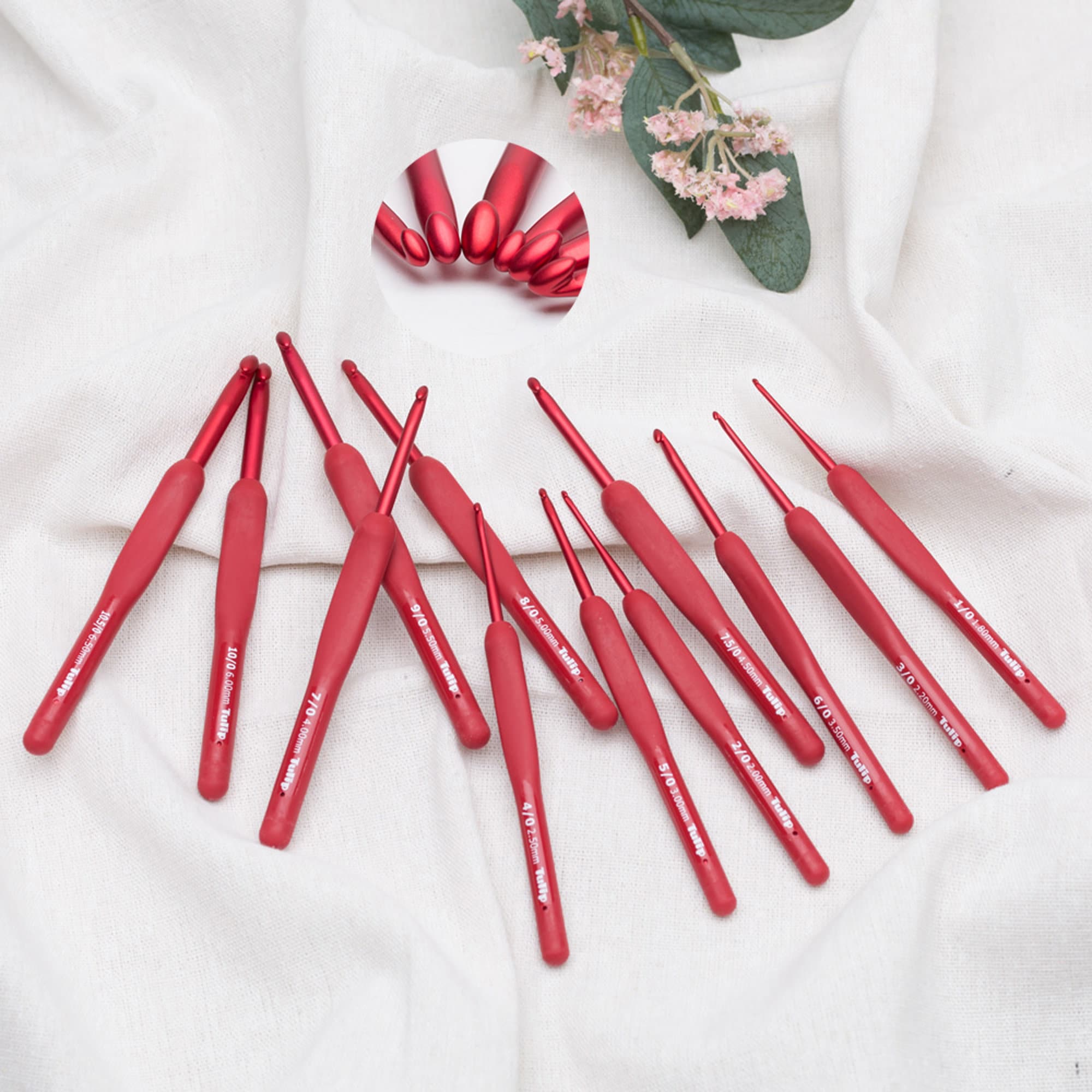 Set de ganchillos Tulip Etimo RED: accesorios Lidia Crochet Tricot