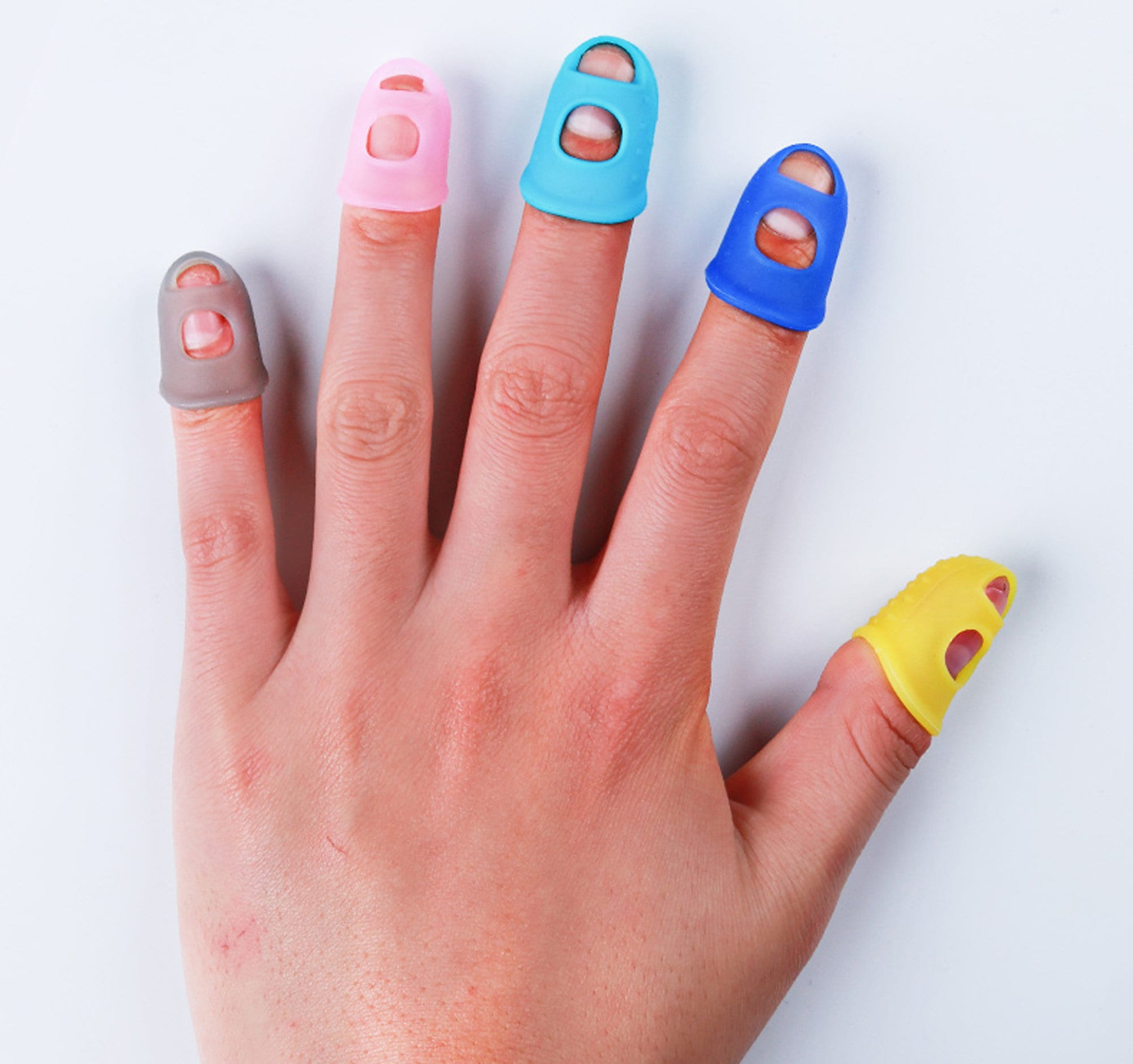 Silicone Finger Tips Elastic Protector Cover Anti-Burn Craft-work