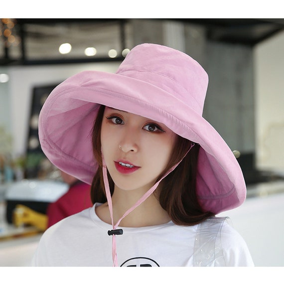 Bucket Hat, Wide Brim Bucket Hats , Fisherman Hat, Women's Foldable Sun  Hat, Summer, Bucket Hats With String, Pink, Basin Cap, Bucket Cap -   Canada