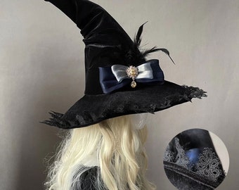 Witches Hat with initial personalised Birthday gifts Pagan Wizard witch Witches Hat with initial personalised Birthday gifts Pagan Wizard witch
