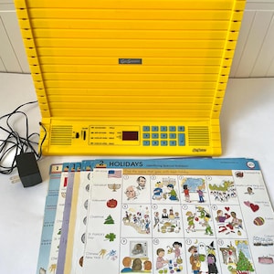 Vintage Geosafari Elektronisches Lernspielzeug EI-8700 Edukative Einblicke - 1990's Lehrmittel Homeschool - Mit 13 Karten, Netzteil