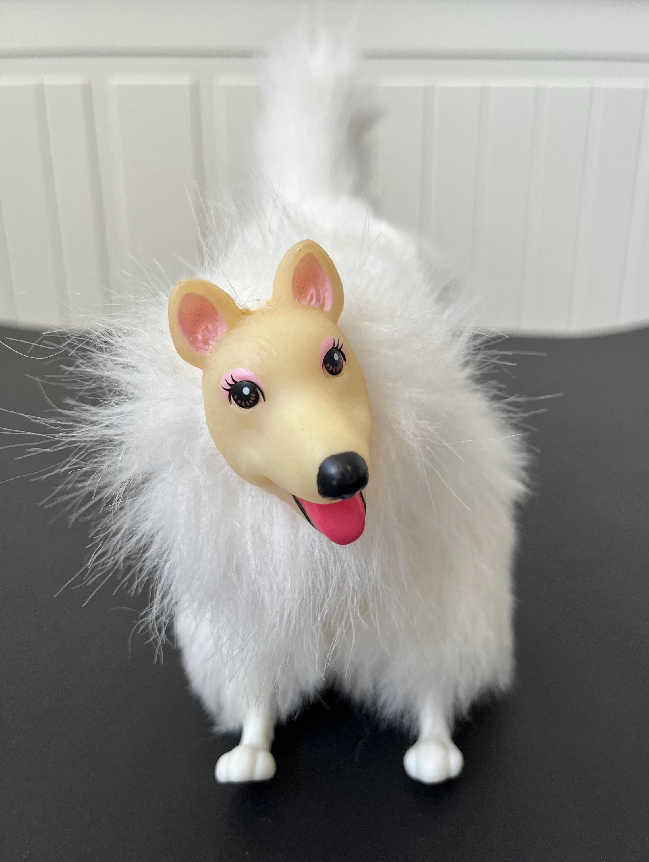 Vintage Barbie Snowball Her Pet Dog w poseable body & Tail Mattel 7272