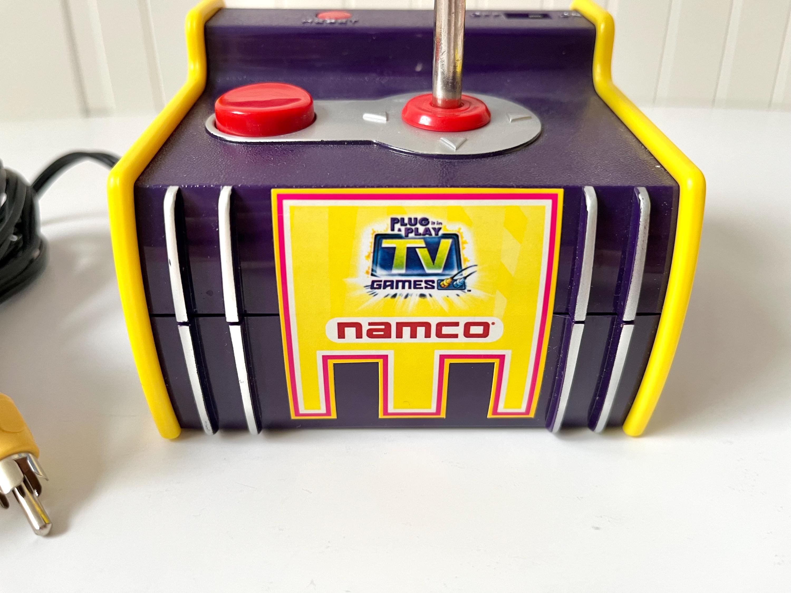 Vintage 2003 Namco Pac-man 5-in-1 Plug N Play TV Arcade Game