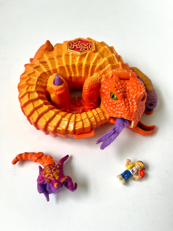 Vintage 1994 Mighty Max Lashes Lizard Playset – Partial Set Doom