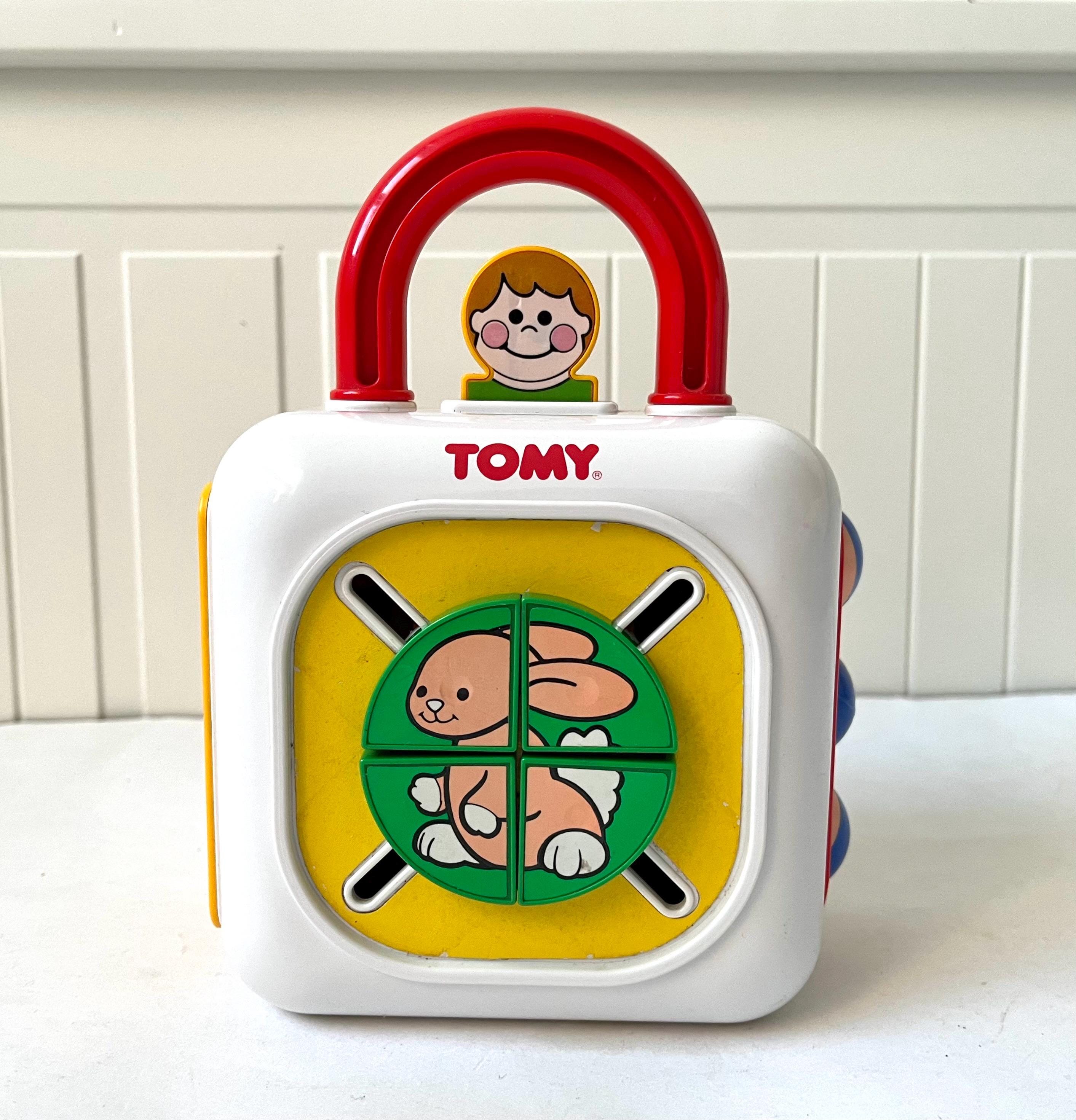 TOMY 1993 Vintage Toddler Flip-a-face Puzzle Activity Sensory