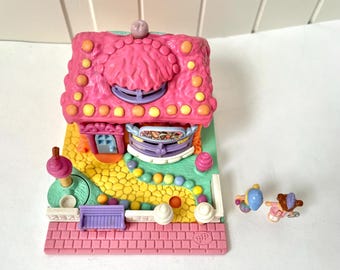 Vntage Polly Pocket ce Cream Parlor - Pollyvlle - Tny World Polly’s