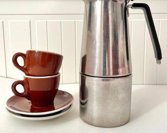 12 Cups , Italian Coffee Maker, 3B S.r.l. in 18/10 Stainless Steel , Espresso  Machine, Kitchenware, Barista, , New Never Used - Etsy UK
