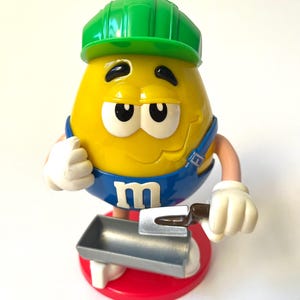 Vintage M&m's Yellow Builder Construction Worker Sweet/candy