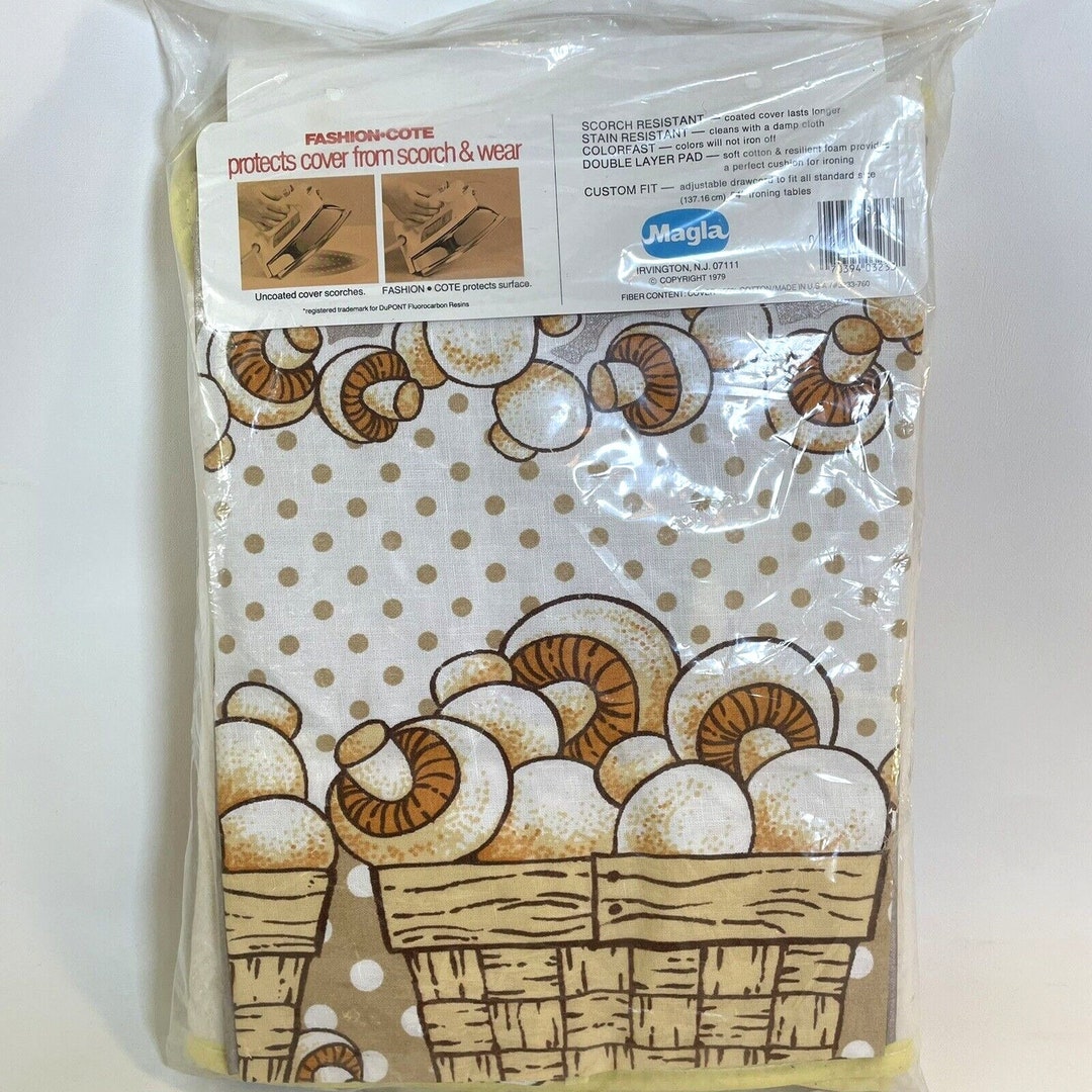 Vintage Ironing Board Cover MUSHROOMS & Polka Dots 1979 Magla Etsy