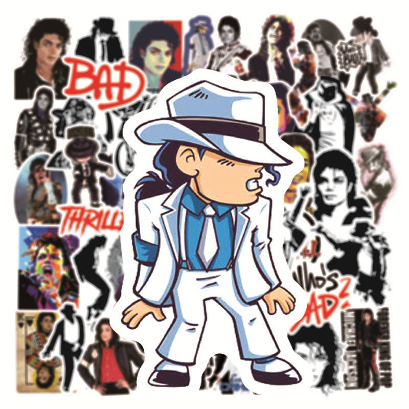 50pcs Michael Jackson Sticker Pack For Laptop Water Bottles Etsy