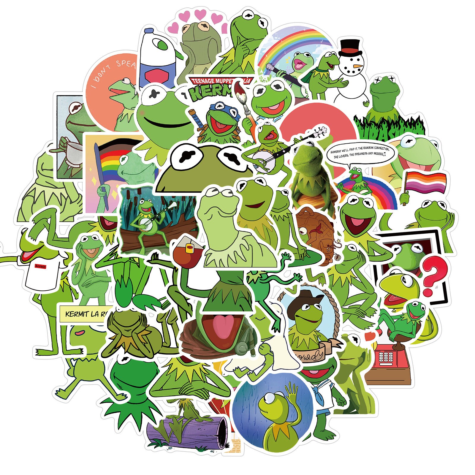 50pcs Kermit the Frog Sticker Pack For LaptopWater | Etsy