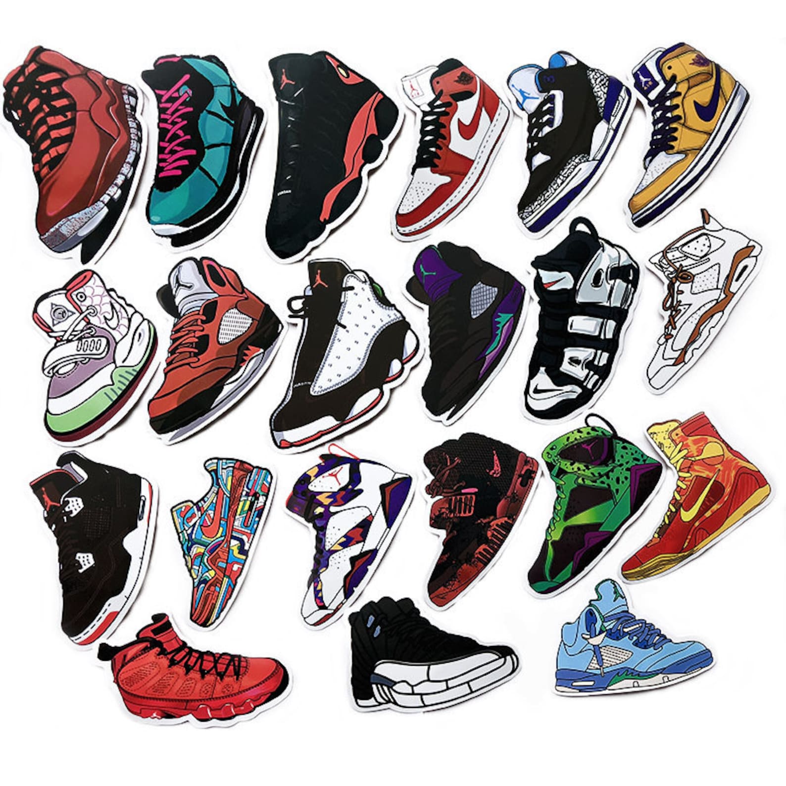 100pcs Shoes Sticker Pack Sneaker Sticker Set Laptop Etsy
