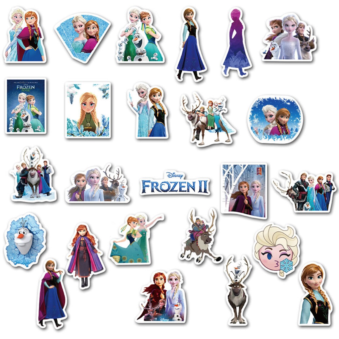 50pcs Anna Elsa Decals Frozen Sticker Pack For LaptopWater Etsy
