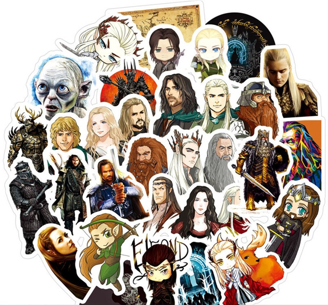 50pcs The Lord of the Rings Sticker Pack For Laptop Water Etsy