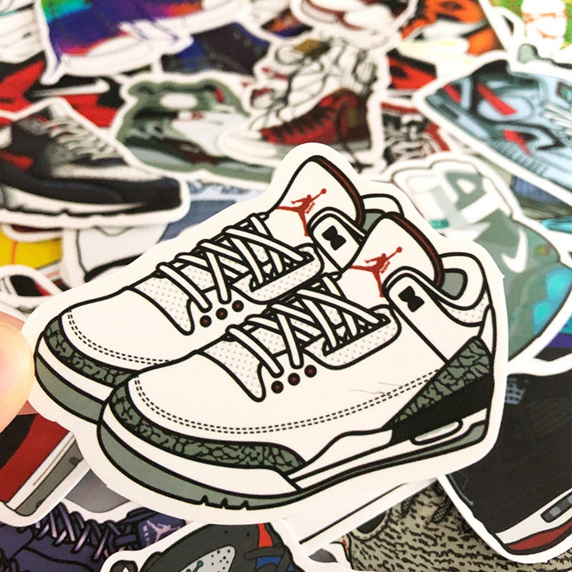 50pcs Shoes Sticker Pack Sneaker Sticker Set For Laptop Etsy