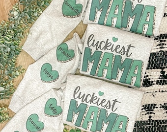 Customized - mama - lucky - spring - kids - names - sweatshirt - hoodie