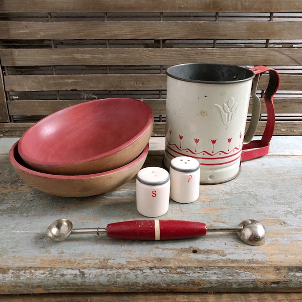 Red Kitchen - Etsy