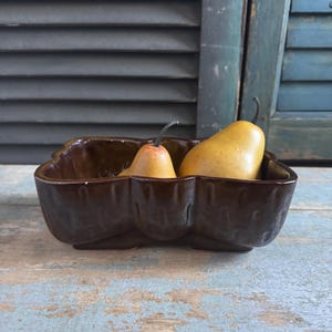 Vintage Mid-Century Brown Planter – UPCO 105-7 Design – USA Pottery - MCM Herb/Succulent Planter  – Vintage Home Decor
