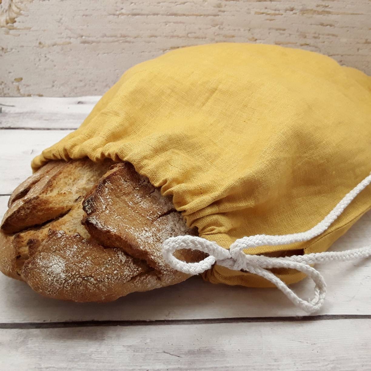 Linen Bread Bag for Sourdough Starter. Produce Bags. Etsy