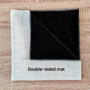 Double Sided flat lay styling mat linen/ Wedding backdrop/ Ring box Wedding flatlay backdrop/ Wedding details/ Photo prop Photographer gift