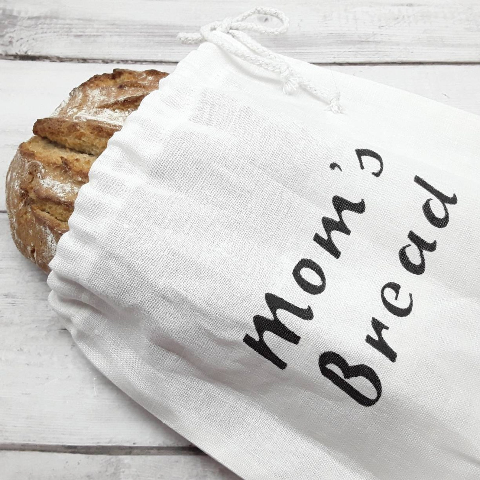 Custom Sourdough bread bag Personalized Bread baking gifts Etsy
