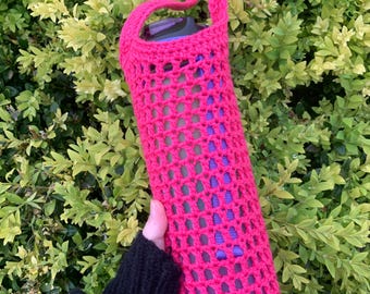 Crochet Water Bottle Holder | Water Bottle Sling | Bottle Carrier