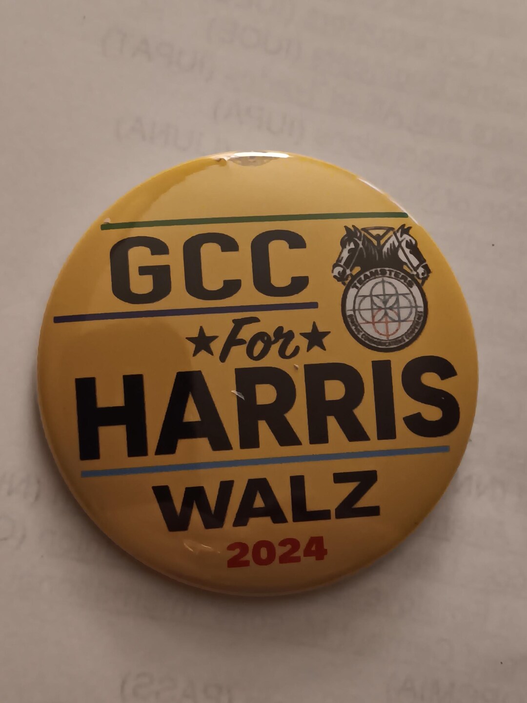 GCC 2024 Harris Walz Presidential Campaign Button - Etsy