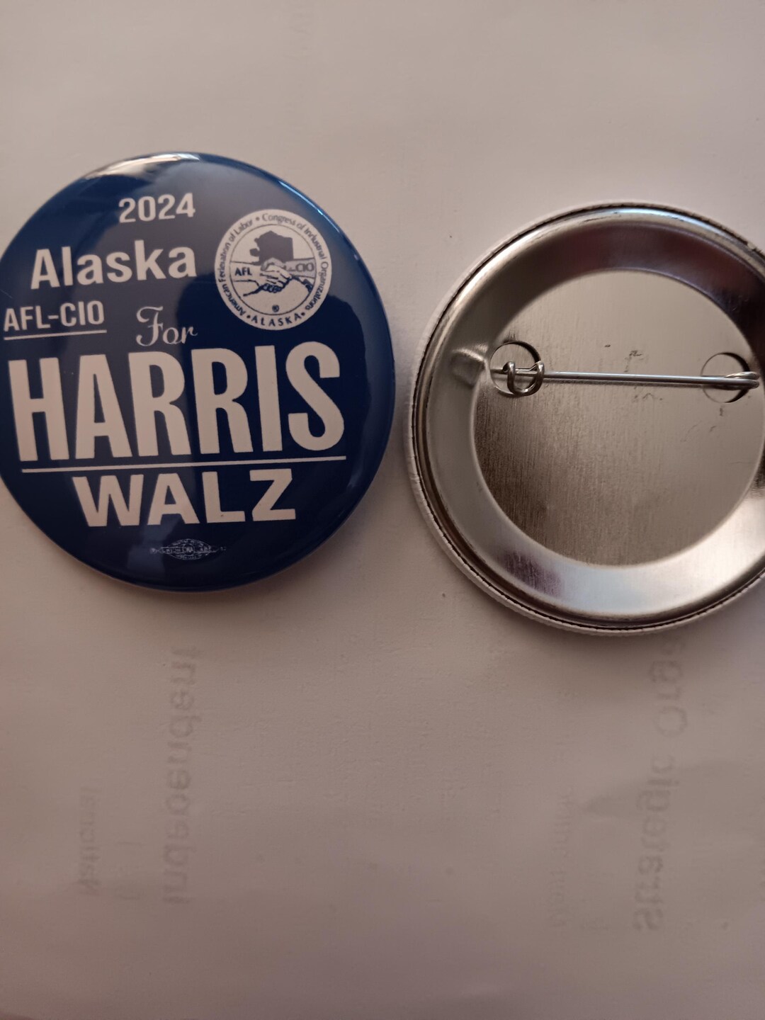 Alaska AFL CIO 2024 Harris Walz Presidential Campaign Button - Etsy