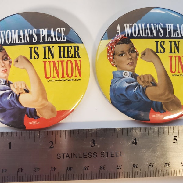 thumbnail image 2 of We Can Do It! Rosie The Riveter Patch – Vintage Style WWII Propaganda 3x4 Inch 2 of 4