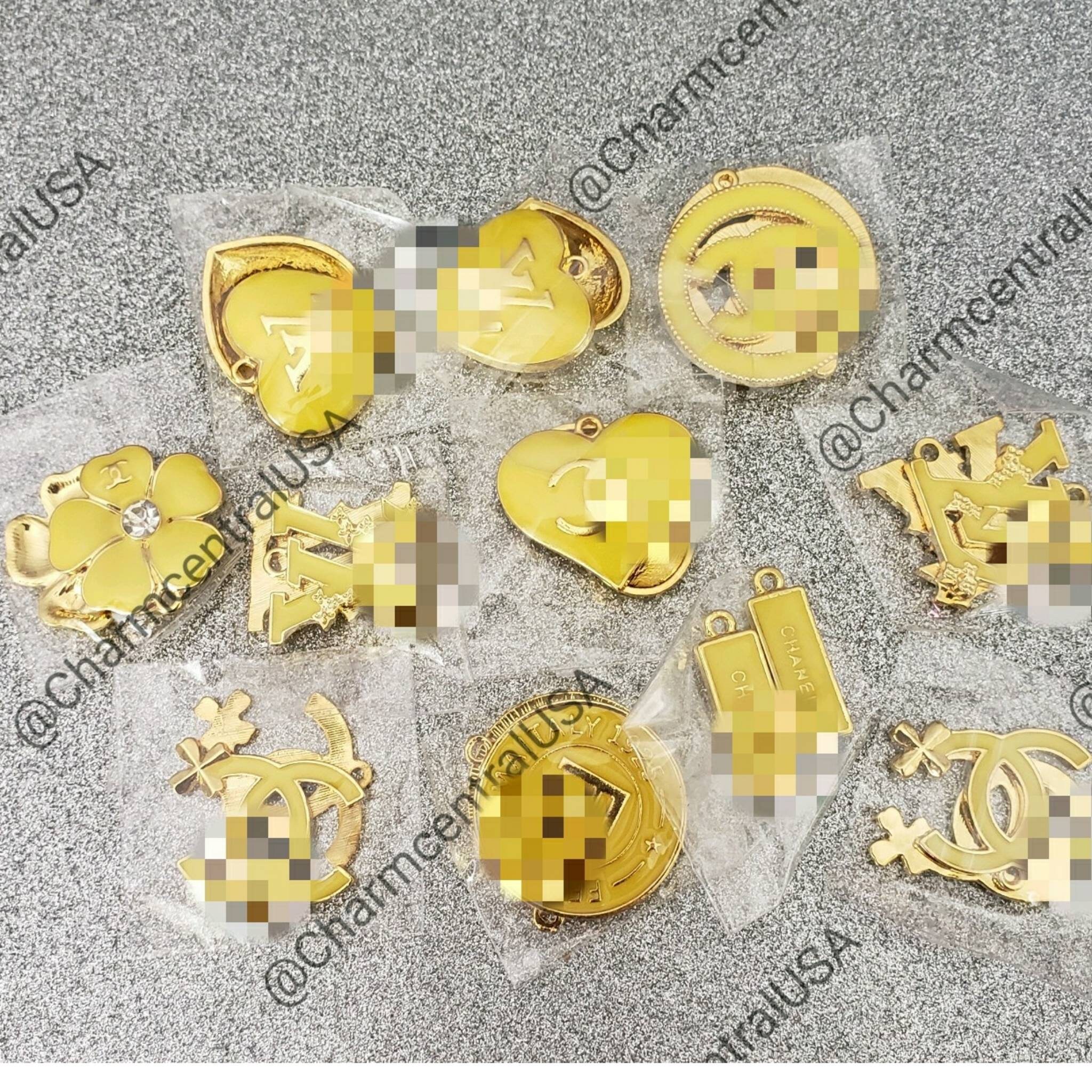 Yellow Gold Charms Etsy