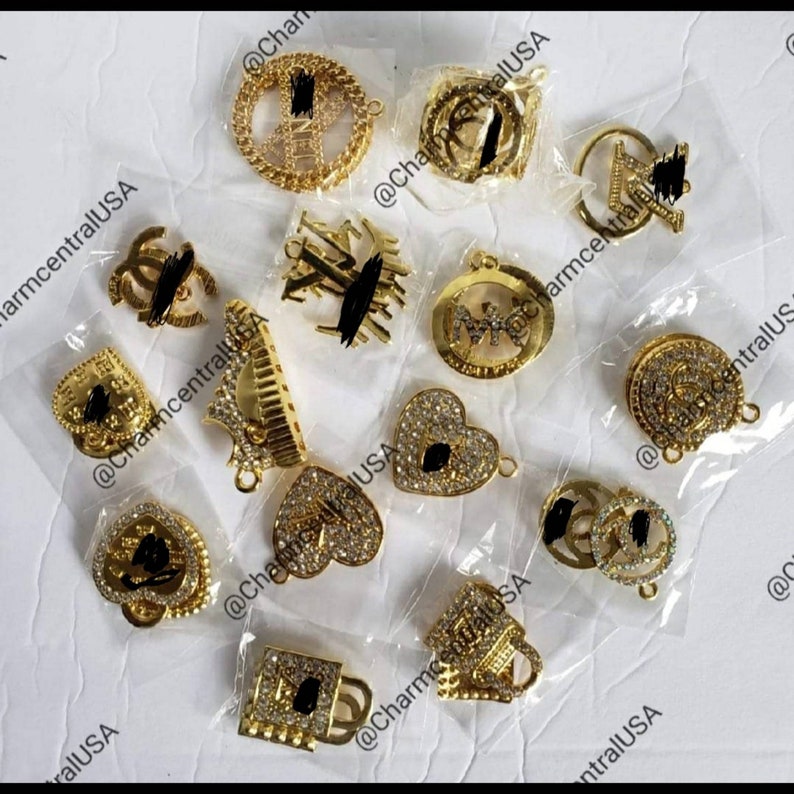 Gold Luxury Charms Charm Bracelet Charms & Croc Charms Etsy