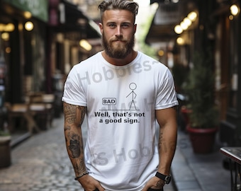 Funny Stick Figure Graphic Tee, Sarcastic Humor Unisex T-Shirt
