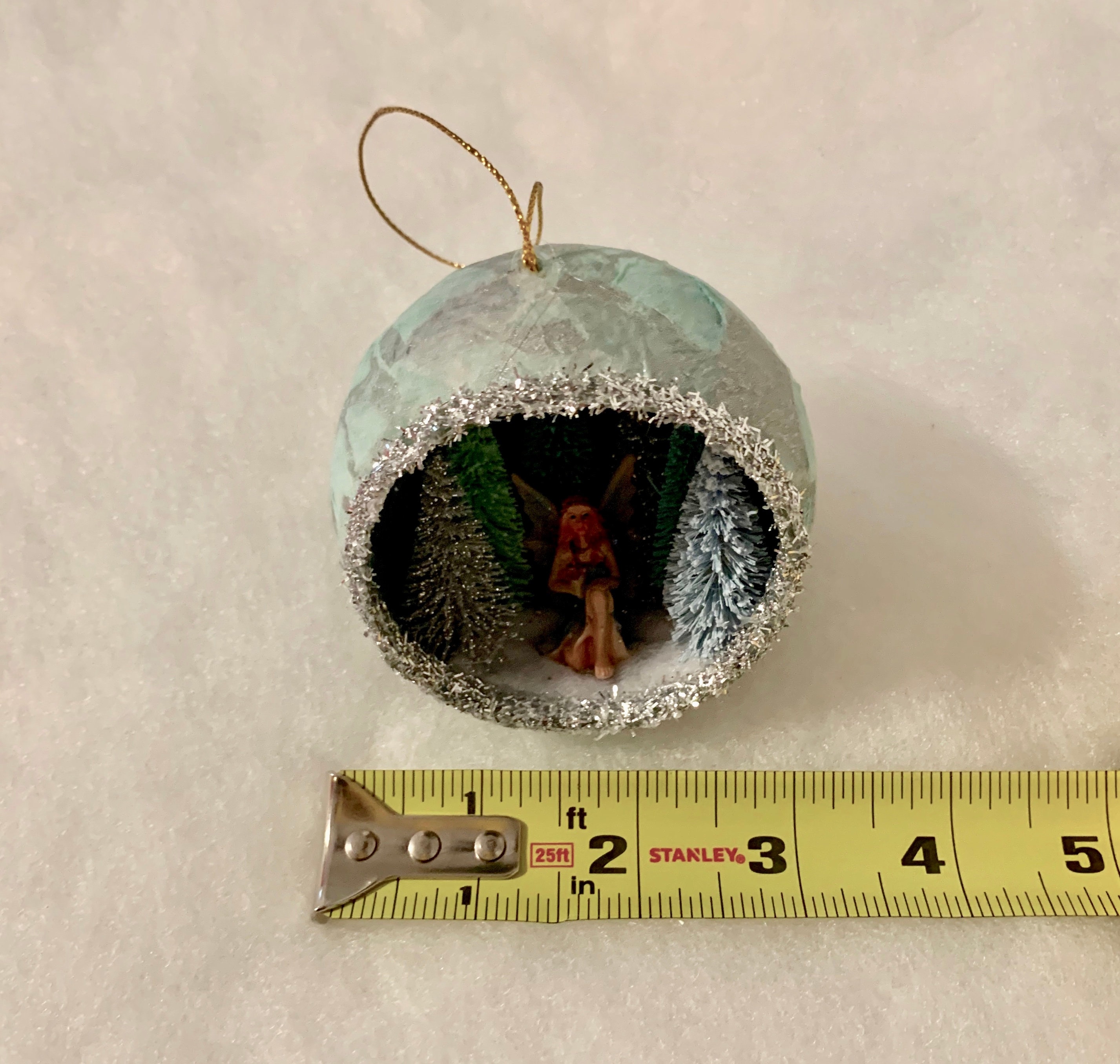 Fairy Christmas Ornament, Snow Fairy Ornament, Light Blue Fairy — free download