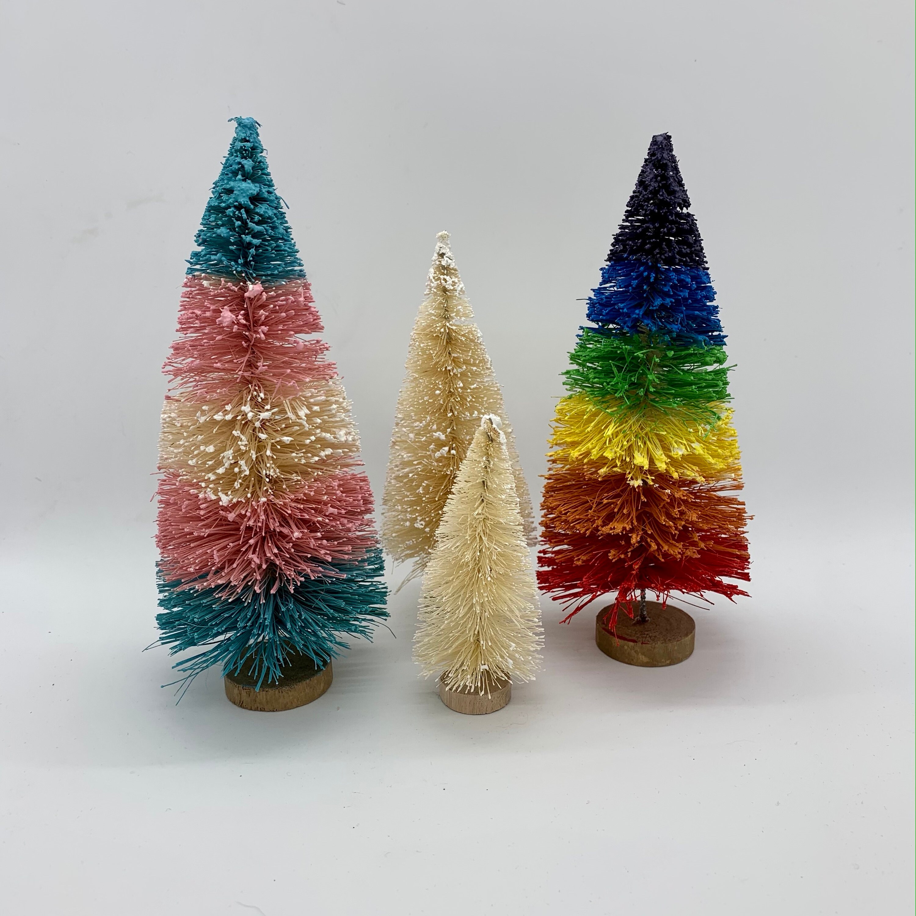 Pride Trees Rainbow Bottle Brush Trees LGBT Christmas Trees Etsy