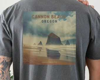 Cannon Beach T-Shirt, Cannon Beach Oregon T shirt, Comfort Colors T-shirt, Hiking Shirt, Cannon Beach Shirt