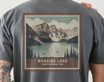 Banff National Park T-Shirt, Moraine Lake T shirt, Comfort Colors T-shirt, Hiking Shirt, National Parks Shirt