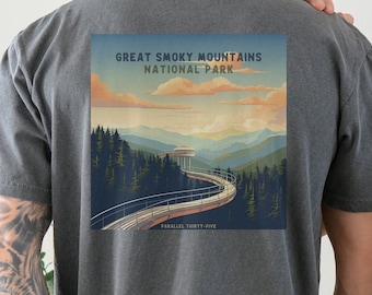 Great Smoky Mountain National Park T-Shirt, Great Smoky Mountain T shirt, Comfort Colors T-shirt, Hiking Shirt, National Park Shirt