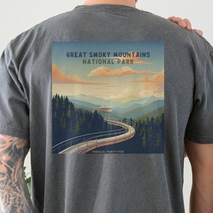 Great Smoky Mountain National Park T-Shirt, Great Smoky Mountain T shirt, Comfort Colors T-shirt, Hiking Shirt, National Park Shirt