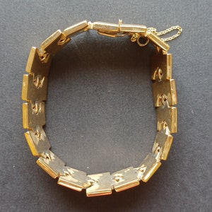 Pulsera trifari goltone dragón serpiente pat pend 1948 imagen 10