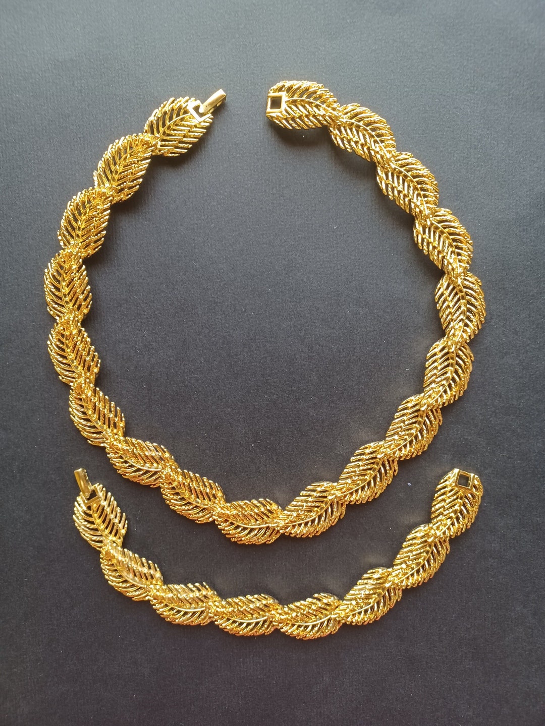 Ravissante Parure Vintage Des Années 80 - Occasion - Ensemble Femme Rétro