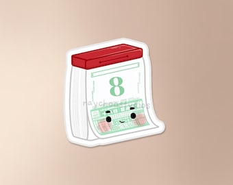 Lunar Calendar Sticker | cute calendar sticker, asian sticker, waterproof sticker, cute food sticker, kawaii, asian calendar,asian nostalgia